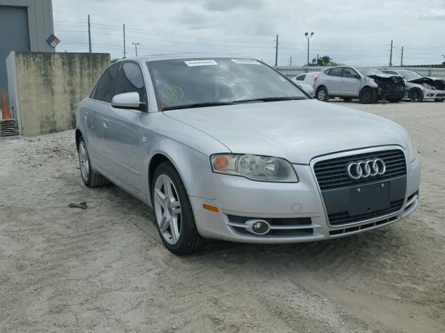 WAUAF78E47A026825 - 2007 AUDI A4 2 SILVER photo 1