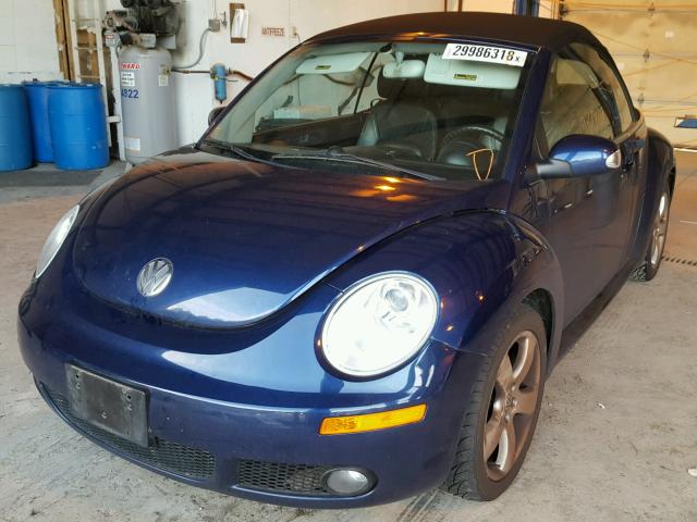 3VWSF31Y76M332176 - 2006 VOLKSWAGEN NEW BEETLE 蓝色 照片 2