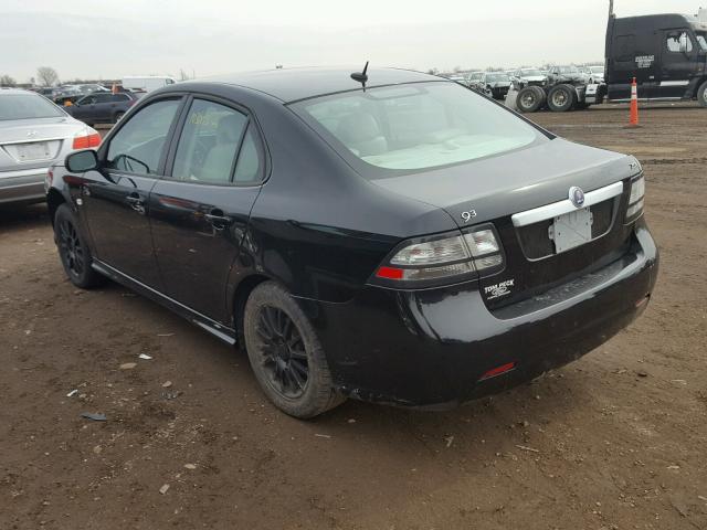 YS3FB49Y881148366 - 2008 SAAB 9-3 2.0T BLACK photo 3