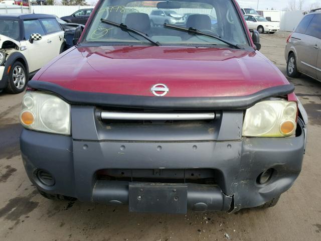 1N6ED26Y63C402365 - 2003 NISSAN FRONTIER K RED photo 9