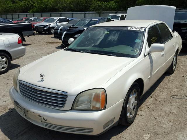 1G6KD54Y92U225204 - 2002 CADILLAC DEVILLE WHITE photo 2