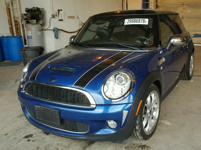 WMWMF73588TV32314 - 2008 MINI COOPER S BLUE photo 2