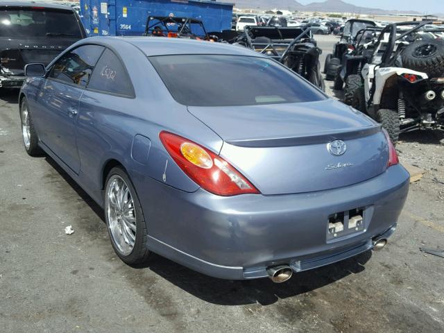 4T1CA38P04U002483 - 2004 TOYOTA CAMRY SOLA BLUE photo 3