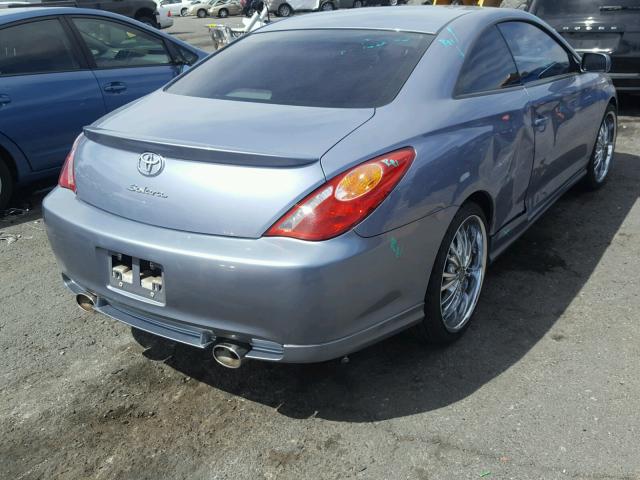 4T1CA38P04U002483 - 2004 TOYOTA CAMRY SOLA BLUE photo 4