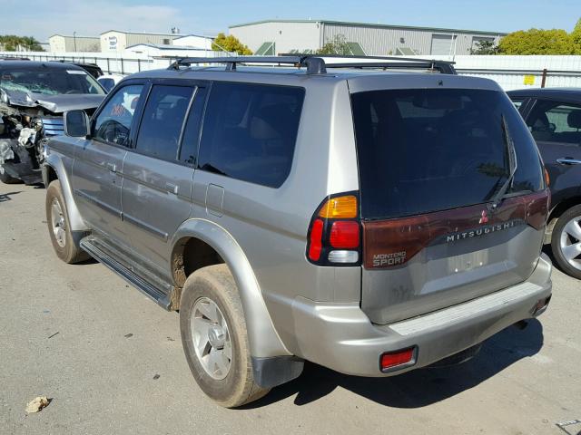 JA4MT41R81P035255 - 2001 MITSUBISHI MONTERO SP TAN photo 3