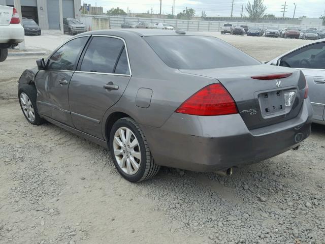 1HGCM66577A063805 - 2007 HONDA ACCORD EX BROWN photo 3