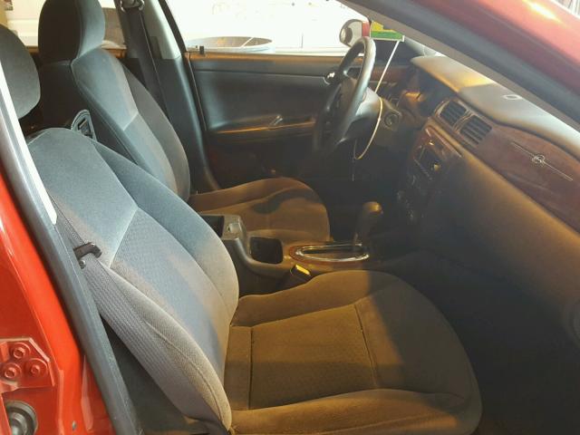 2G1WT55K689140069 - 2008 CHEVROLET IMPALA LT RED photo 5