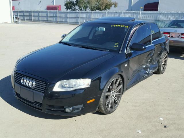 WAUAF78EX7A131546 - 2007 AUDI A4 2 BLACK photo 2