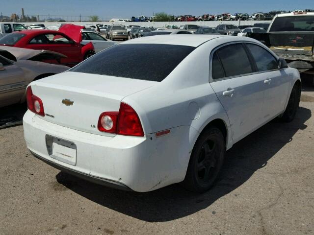 1G1ZG57BX9F142950 - 2009 CHEVROLET MALIBU LS WHITE photo 4