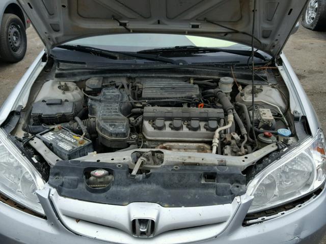 2HGES26795H512943 - 2005 HONDA CIVIC EX SILVER photo 7