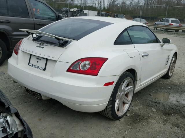 1C3AN69L94X001123 - 2004 CHRYSLER CROSSFIRE WHITE photo 4