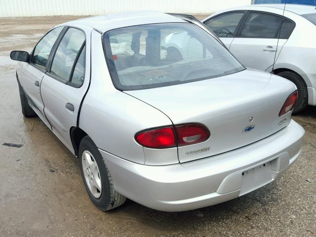 1G1JC5244Y7354902 - 2000 CHEVROLET CAVALIER SILVER photo 3