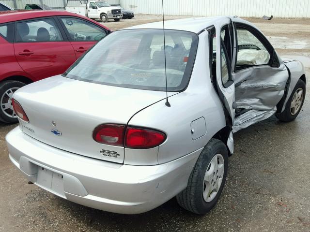 1G1JC5244Y7354902 - 2000 CHEVROLET CAVALIER SILVER photo 4