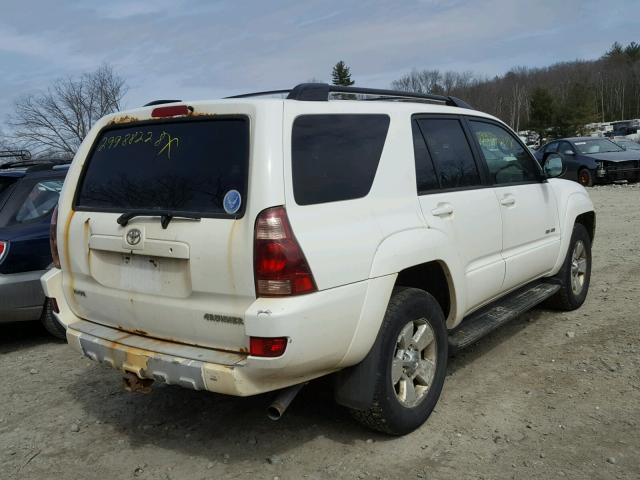 JTEBU14R950061202 - 2005 TOYOTA 4RUNNER SR WHITE photo 4