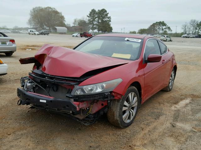 1HGCS12818A022399 - 2008 HONDA ACCORD EXL RED photo 2