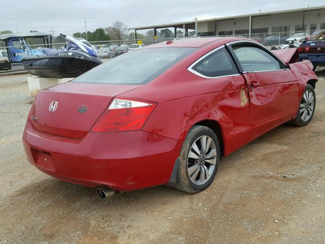 1HGCS12818A022399 - 2008 HONDA ACCORD EXL RED photo 4