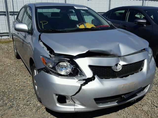 2T1BU4EE8AC418239 - 2010 TOYOTA COROLLA BA SILVER photo 1