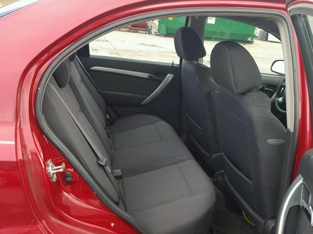 KL1TD5DE4BB120306 - 2011 CHEVROLET AVEO LS 红色 照片 6