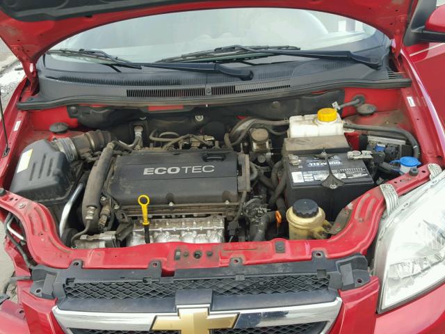 KL1TD5DE4BB120306 - 2011 CHEVROLET AVEO LS 红色 照片 7
