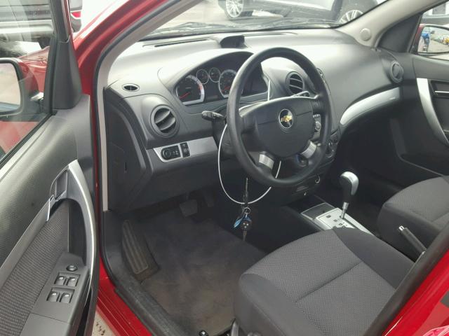 KL1TD5DE4BB120306 - 2011 CHEVROLET AVEO LS 红色 照片 9