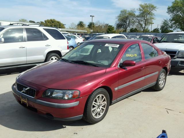 YV1RS64A942331977 - 2004 VOLVO S60 RED photo 2
