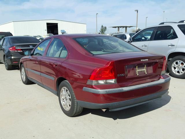 YV1RS64A942331977 - 2004 VOLVO S60 RED photo 3