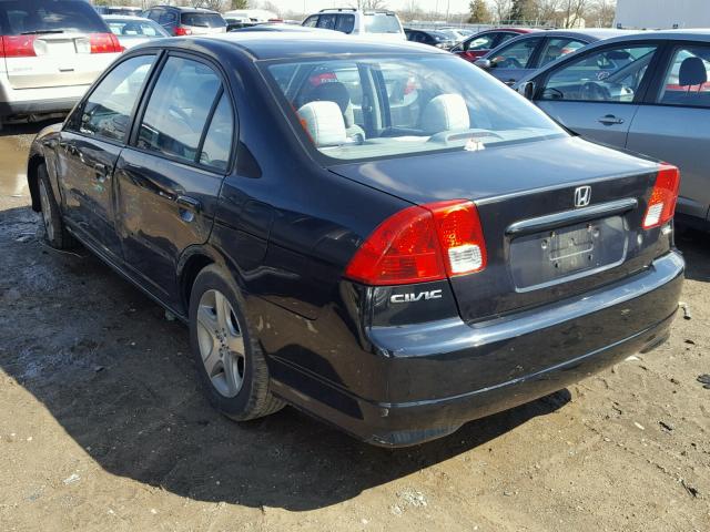 2HGES26834H588603 - 2004 HONDA CIVIC EX BLACK photo 3