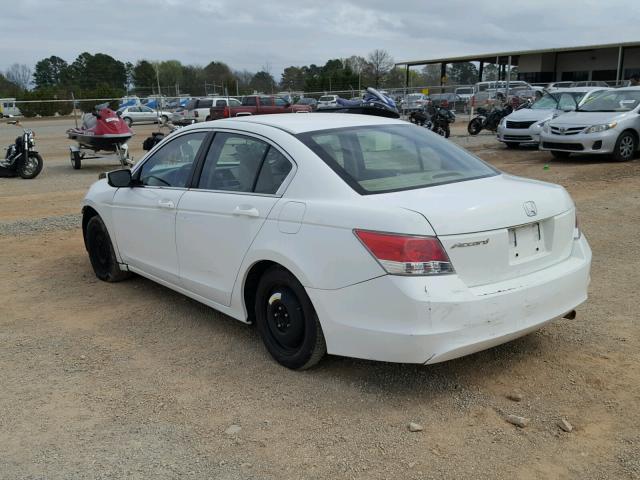 1HGCP2F34AA098968 - 2010 HONDA ACCORD LX WHITE photo 3