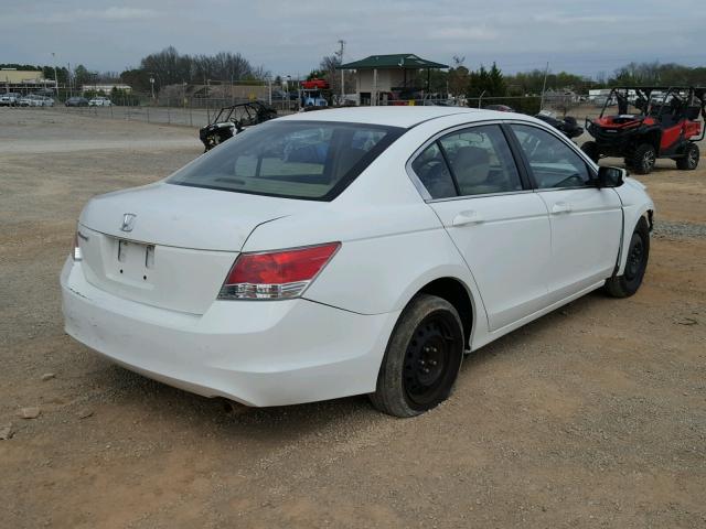 1HGCP2F34AA098968 - 2010 HONDA ACCORD LX WHITE photo 4