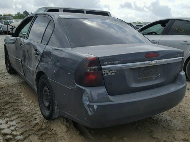 1G1ZS58F27F183229 - 2007 CHEVROLET MALIBU LS ნაცრისფერი ფოტო 3