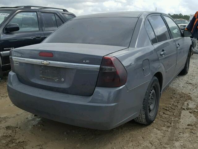 1G1ZS58F27F183229 - 2007 CHEVROLET MALIBU LS ნაცრისფერი ფოტო 4