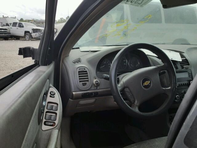 1G1ZS58F27F183229 - 2007 CHEVROLET MALIBU LS ნაცრისფერი ფოტო 9