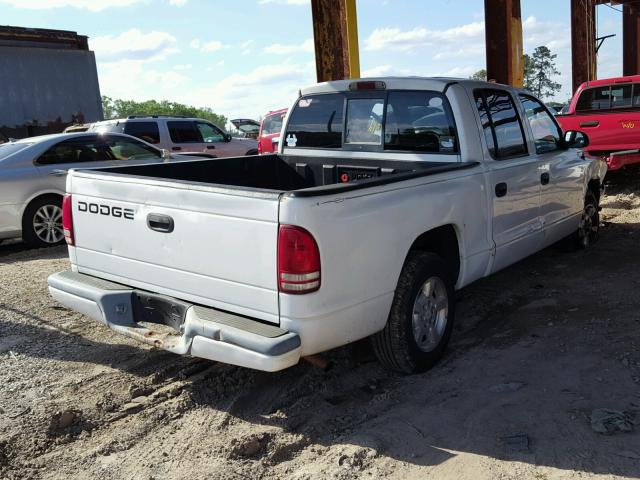 1B7HL38X52S531084 - 2002 DODGE DAKOTA QUA WHITE photo 4