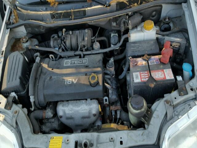 KL1TD66617B788115 - 2007 CHEVROLET AVEO BASE Gümüş foto 7