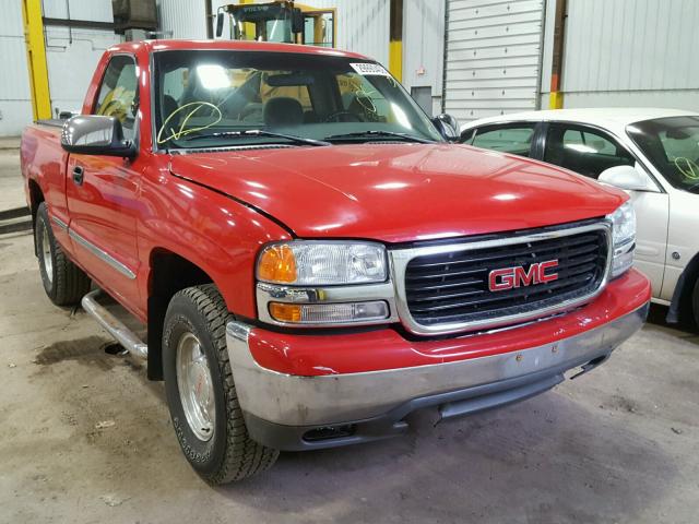 1GTEK14TXXZ529388 - 1999 GMC NEW SIERRA RED photo 1