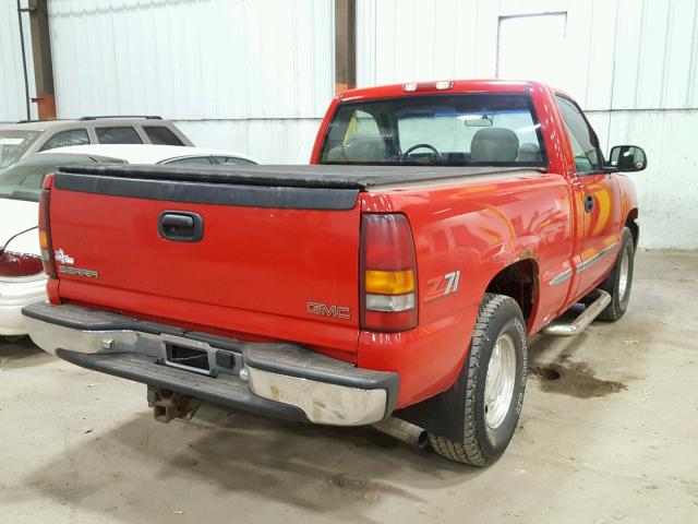 1GTEK14TXXZ529388 - 1999 GMC NEW SIERRA RED photo 4