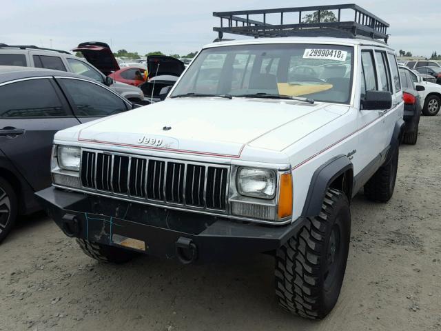 1J4FJ58S7ML550952 - 1991 JEEP CHEROKEE L WHITE photo 2