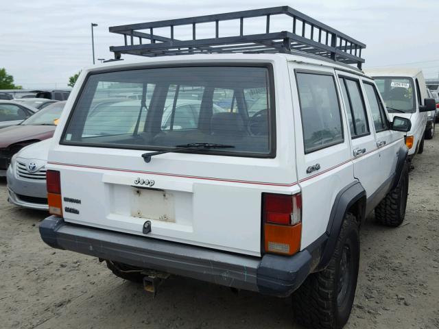 1J4FJ58S7ML550952 - 1991 JEEP CHEROKEE L WHITE photo 4