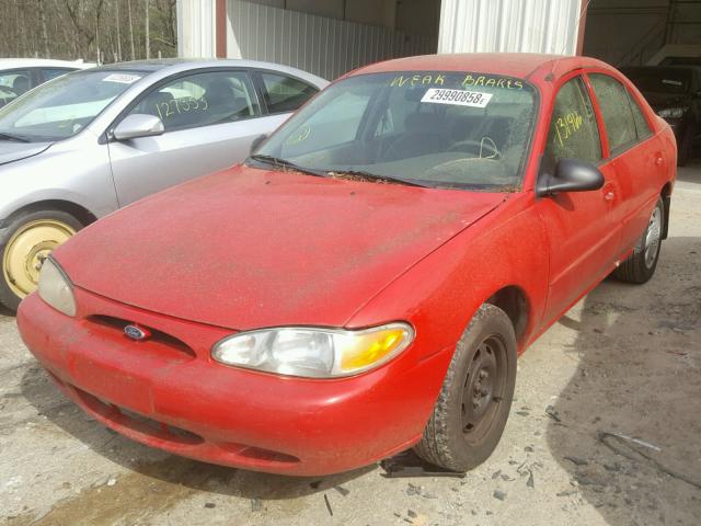 3FAFP13P2YR208046 - 2000 FORD ESCORT RED photo 2