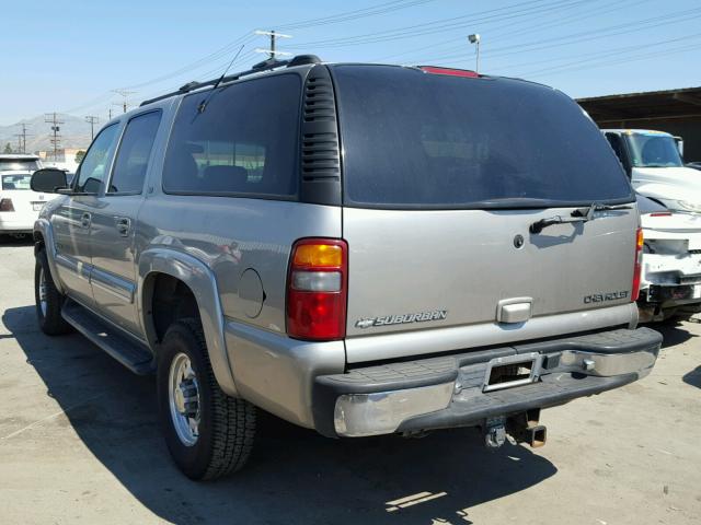 3GNGC26U51G100403 - 2001 CHEVROLET SUBURBAN C GOLD photo 3