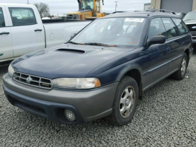 4S3BG6857V7601492 - 1997 SUBARU LEGACY OUT BLUE photo 2