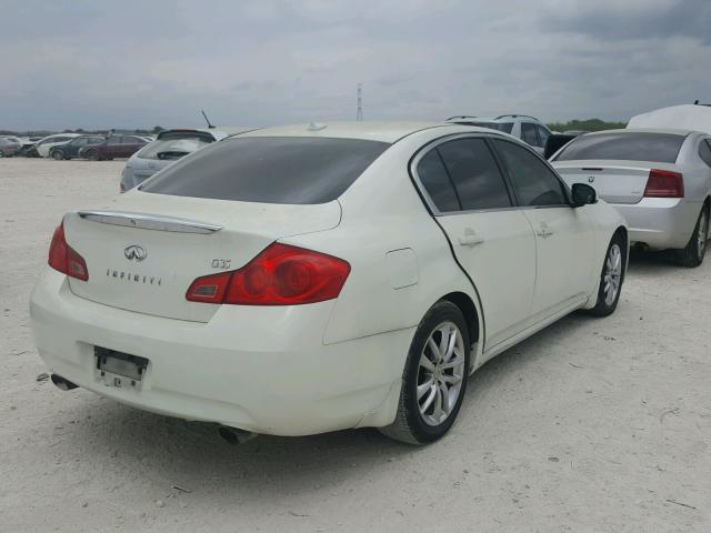 JNKBV61E57M702226 - 2007 INFINITI G35 WHITE photo 4