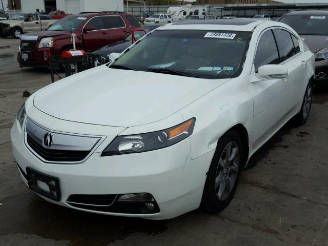 19UUA8F52DA010885 - 2013 ACURA TL TECH WHITE photo 2