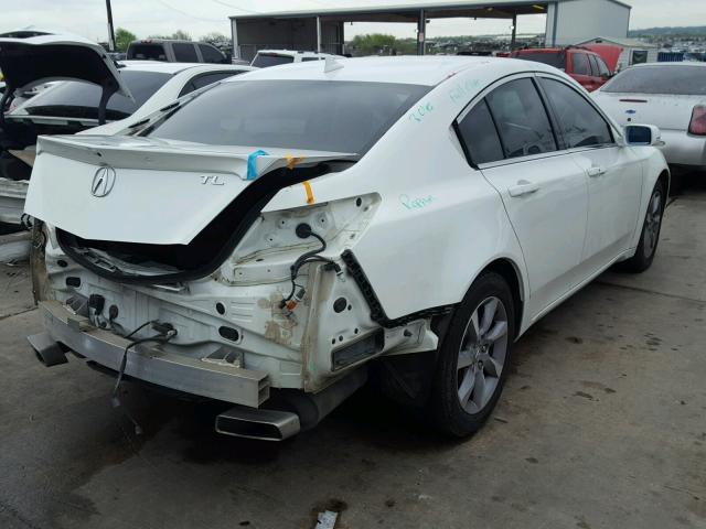 19UUA8F52DA010885 - 2013 ACURA TL TECH WHITE photo 4