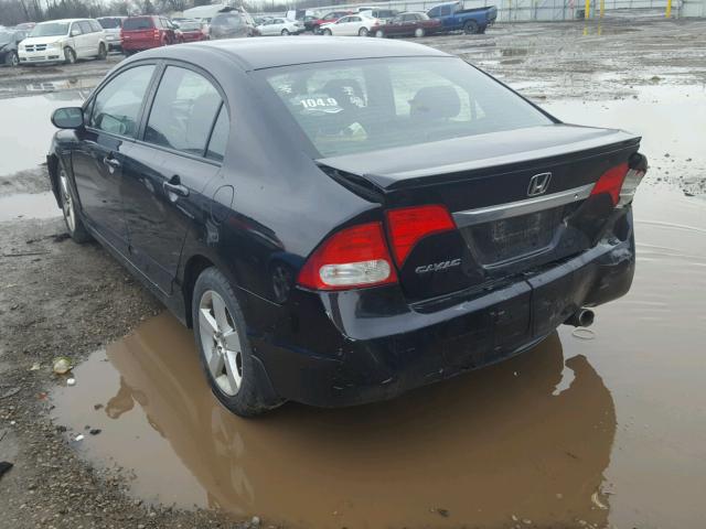 19XFA1F65BE036902 - 2011 HONDA CIVIC LX-S შავი ფოტო 3