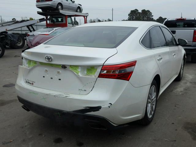 4T1BK1EB8EU102824 - 2014 TOYOTA AVALON BAS WHITE photo 4