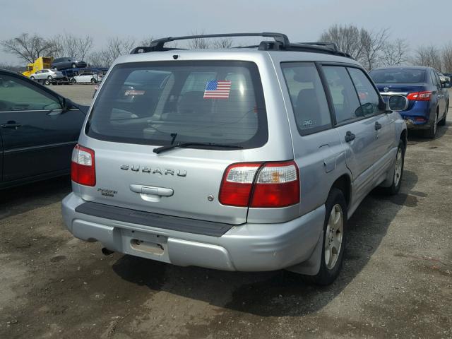 JF1SF65622H745236 - 2002 SUBARU FORESTER S SILVER photo 4