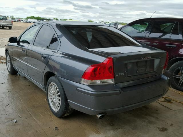 YV1RS592372636553 - 2007 VOLVO S60 2.5T GRAY photo 3