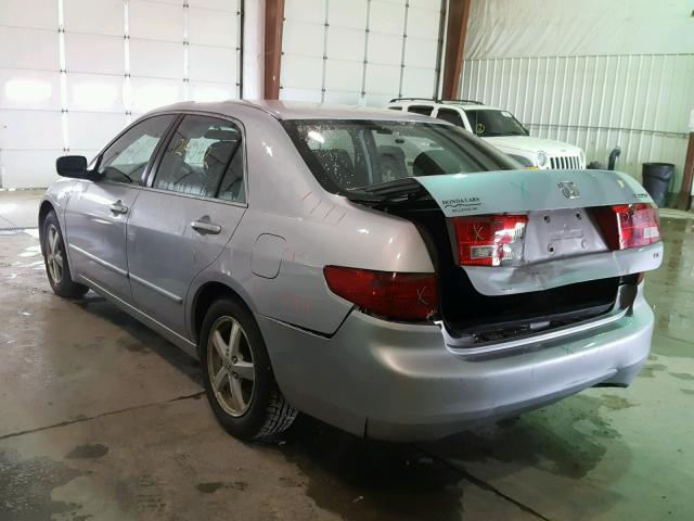 1HGCM56755A183157 - 2005 HONDA ACCORD EX SILVER photo 3