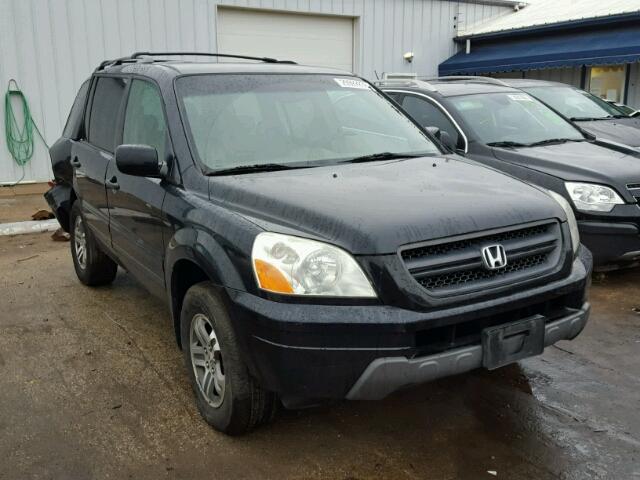 2HKYF18664H558525 - 2004 HONDA PILOT EXL BLACK photo 1